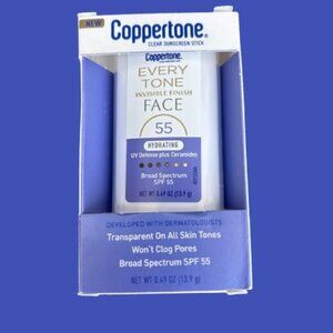 Coppertone Every Tone Invisible Finish Face Sunscreen Stick SPF 55